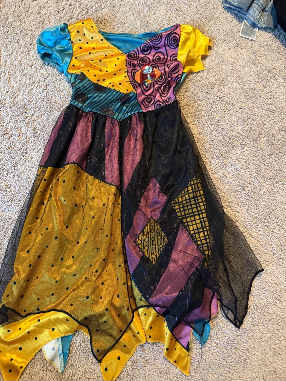 Girl's Nightmare Before Christmas  Patchwork Halloween pajamas